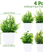 Artificial Plants Potted Green Bonsai Small Tree Grass Plant Pot Ornament Fake Flower for Home Garden Decor Wedding Party Decor