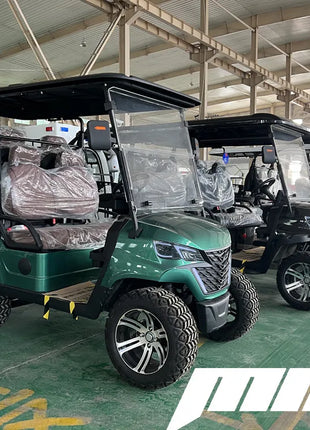 Street Legal Electric Golf Cart 4 Seats 5000W Scooter Go Kart ATV Adult Touring Classic Solar Golf Cart - Riparo82