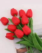 1/5/10/15PCS Tulips Artificial Flowers Real Touch Flowers Tulip Bouquet Decor Fake Tulips Flower for Home Wedding Decorations
