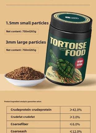 Yee Terrapin Turtle Food - High Protein Floating Pellets for Chinese Pond Turtle (Grass Turtle) - All Life Stages Formula - Riparo82