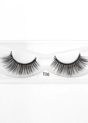 1 Pair Magnetic Eyelashes Wispy 3D Mink Lashes Natural Long Faux Cilios Eyelash Extension Handmade False Eyelashes Makeup Tools