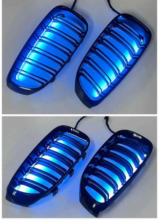 Front bumper LED Light grille BMW 5 Series M5 G30 G31 520i 530i 540i 17-20 Glossy black front kidney grille