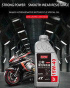SANVO Olio per moto 4T Olio motore Idrogenato Olio sintetico a quattro tempi 15W-40 Olio SF sintetico all'ingrosso