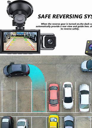 Dashcam For Cars 4 Channel Black Box Wifi Driving Camera Fhd 1080p Night Vision Loop Recording Add Hardwire Kit Car Accessories - Riparo82