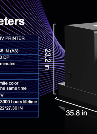 Stampante UV DTF A3 per stampante flatbed UV A3/A4 L805 Macchina stampante UV A4 per stampa vernice Stampante per adesivi in legno acrilico metallo