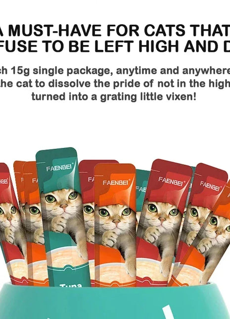 60 pezzi/scatola snack per gatti strisce per gatti scatola intera snack per gatti tonno salmone pollo grasso per gatti snack per animali cibo per gatti cibo per gatti snack - riparo82