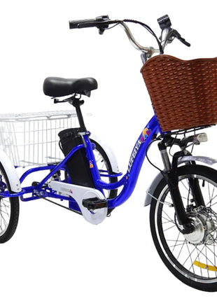 3 Wheel Electric Tricycle Cargo Bike 20 Inch 350w 48v Family Electric Wheel For Bicycle For Women Man Adult With Pull Basket - Riparo82