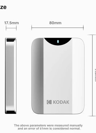 KODAK P230 HDD portatile da 2,5 pollici Disco rigido esterno da 1 TB Disco rigido esterno da 5 Gbps HDD per PS4/PS5/Laptop Desktop