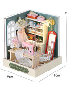 Fai da te in legno caldo Natale Lodge Casa Case delle bambole Kit modello in miniatura Casa delle bambole con mobili Luci a LED per regali di amici