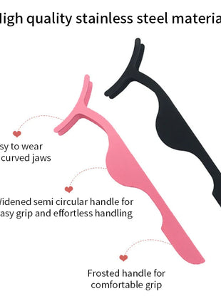 1 Pc False Eyelashes Tweezer Fake Eye Lash Applicator Makeup Tools Auxiliary Curler Mink Eyelashes Professional Tweezer Tools - Riparo82