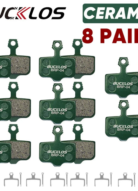 BUCKLOS Pastiglie freno a disco idraulico in ceramica per SRAM AVID ELIXIR 1/2/4/6/8/10 paia Pastiglie freno MTB Pastiglie freno a disco resistenti all'usura