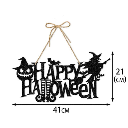 Halloween Party Decors Pumpkin Ghost Bat Door Hanging Pendents Happy Festival  Decorations for Home