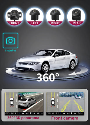 360 Cameras for Car Panoramic Camera 1080P AHD Front /Rear /Left /Right Rear View Cameras System for Android Auto Radio System - Riparo82