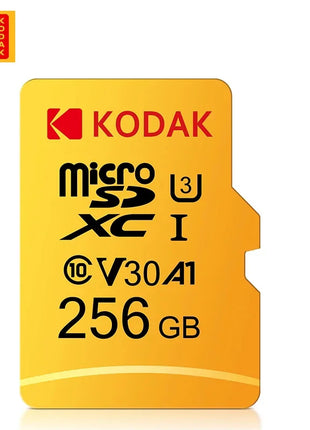 Scheda MicroSD originale KODAK 64GB 32GB Scheda di memoria Memori C10 TF Micro SD SDXC 128GB 256GB 512GB U3 V30 4K per fotocamera drone telefono
