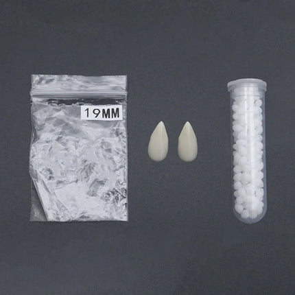 Vampire Teeth Props With Glue Halloween Party Resin Fangs Decoration Halloween Horror Friends Gifts Cosplay Witch False Fangs