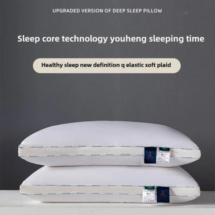 Sleeping Pillows for Bedroom Double Top Bed Stuffed Hotel Five-star Soft Orthopedic Pillow 48*74 Solid Color Extension Cushion