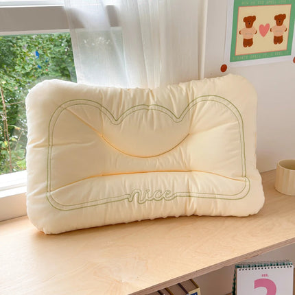 Comfortable Low Pillows for Parent and Child, Pure Cotton and Bean Velvet, Kids Adult Sleeping Pillows, 30x50 cm, 40x60, 48x74cm