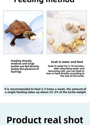 GEN CLIMB Freeze-Dried Shrimp Turtle Food - High Protein Aquatic Turtle Diet for Red-Eared Slider, Snapping Turtle&Pond Turtles - Riparo82