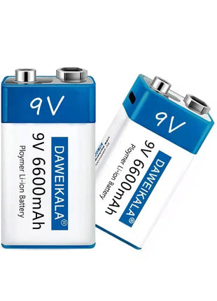 Nuova batteria ricaricabile veloce agli ioni di litio da 9 V 6600 mah Teyt-c Interfaccia USB batteria 9 V multimetro microfono al litio Giocattolo + cavo - riparo82