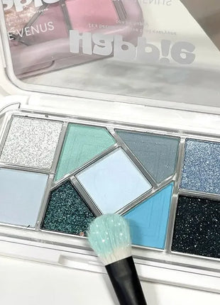 Mint diffuse pink blue small pink frame nine-color eyeshadow palette low saturation clear mint green pearl matte gentle pure des - Riparo82