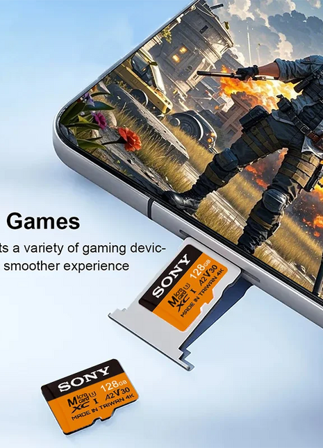 SONY Scheda SD V30 A2 4K ad alta velocità da 2 TB 512 GB 256 GB 128 GB Scheda di memoria Adattatore Micro TF SD da 1 TB per Smartphone/Tablet/PC Cross-Use