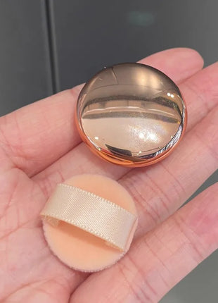 Eyeshadow Palette with Puff 0.2-1g Round Monochromatic Case Small 25mm Portable Shadow Highlight Box for Mini Cosmetic Sample - Riparo82