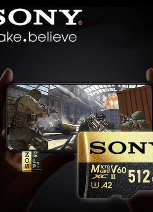 Scheda di memoria SONY TF Scheda Micro SD ad alta velocità da 1 TB 1024 GB 128 GB 256 GB 512 GB A2 U3 V30 Schede Flash SD TF per computer telefono Xiaomi
