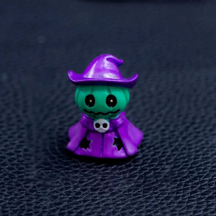 Halloween small ornaments horror skull pumpkin wizard resurrection ghost festival doll resin crafts desktop ornaments