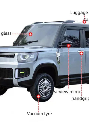 Mini car high-quality electric car 4-seat small electric car 60v 2000W suitable for adults and the elderly - Riparo82