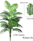 90-120cm Large Artificial Palm Tree Tropical Fake Plants Green Plastic Palm Leafs Big Monstera Tree Branch For Home Garden Decor