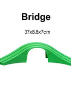 Tutti i tipi di binari del treno in legno Accessori Binari ferroviari in legno di faggio Ponte in legno Tunnel adatto per binari in legno Giocattoli per bambini - riparo82