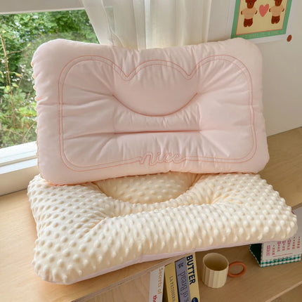Comfortable Low Pillows for Parent and Child, Pure Cotton and Bean Velvet, Kids Adult Sleeping Pillows, 30x50 cm, 40x60, 48x74cm