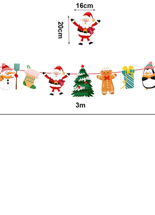 Piatti di buon Natale Babbo Natale Albero di Natale alce Piatti di carta rotondi usa e getta da 9 pollici Forniture per feste di Natale Decorazioni da tavola - riparo82