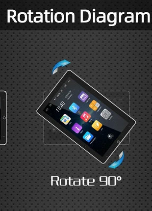 4G+64G Android 14 Car Stereo Video Multimidia Radio Player 10.1 Inch Universal Autoradio GPS Electric Rotatable Touch Screen - Riparo82