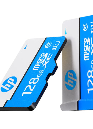 Schede microSD HP 128GB blu e bianche per elettronica premium su riparo82