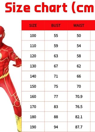 Costume Flash Man Carnevale 2026 - Set 2 Pezzi con Maschera e Copricapo Bambini