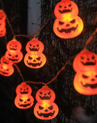 1PC Halloween 10 LED Battery Powered String Lights With Ghost Witch Cat Pumpkin Spider Web Skeleton Mummy Pirate Shape Indoor - Riparo82