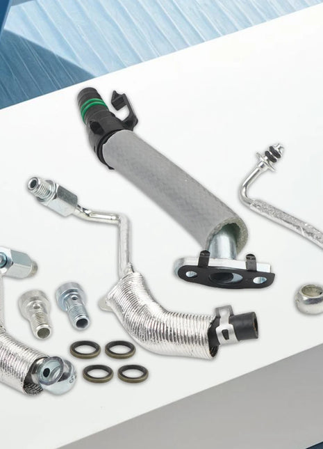 Turbo Oil Return Drain Line and Oil Feed Pipe Kit 55568031 55592600 25198546 55567067 for Chevy Cruze 2011-2019 Sonic 2012-2020