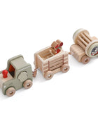 Giocattoli Montessori treno in legno per giocattolo di compleanno per bambini con numeri e blocchi gioco Toddler Boys And Girls1 2 3 4 5 giocattolo per l'apprendimento del bambino - riparo82