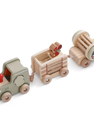 Giocattoli Montessori treno in legno per giocattolo di compleanno per bambini con numeri e blocchi gioco Toddler Boys And Girls1 2 3 4 5 giocattolo per l'apprendimento del bambino - riparo82