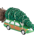 Casa natalizia in resina luminosa Casa per auto di Babbo Natale Decorazione per garage per le vacanze rurali Decorazione per il desktop Statua Regalo di Natale