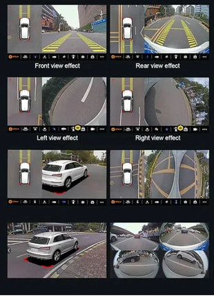 Car Camera 360 Degree 1080P Night Vision WDR Technology 4 Camera Car 360 Panorama cam Kit for Car Android Ardio - Riparo82