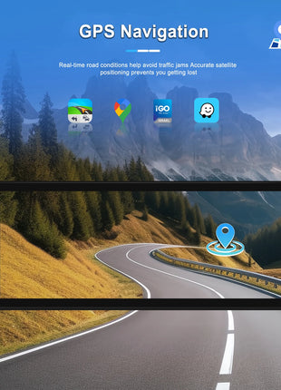 Hikity 2+64G Carplay Android 1din Car Radio Android Auto Stereo 6.86" GPS Navigation Player support FM WiFi USB Rear Camera - Riparo82