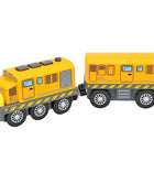 Locomotiva in legno Magnetic Electric Car Train Toys Fit Biro wood Diecast Slot Train Track Railway Educational Toys For Kids