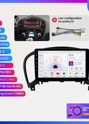 Hizpo Car Radio For Nissan Juke YF15 2010 - 2014 Carplay 4G Multimedia Video Player GPS Autoradio AI Voice 2 Din Android Auto BT