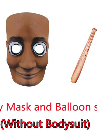 Tung Tung Tung Sahur Tuta da cartone animato per bambini Costume da Brainrot italiano per la festa di compleanno Halloween Stage Cosplay Stick gratuito