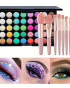 40 Colors Glitter Eyeshadow Palette Matte Waterproof Long Lasting Pressed Powder Cosmetics Kit Fashion Women Eye Makeup palette - Riparo82