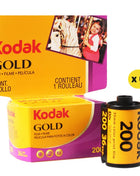 Pellicola originale KODAK GOLD 200 da 35 mm 36 esposizioni per rotolo adatta per fotocamera M35/ M38/ F9/ H35 (data di scadenza: 2027) pellicola classica