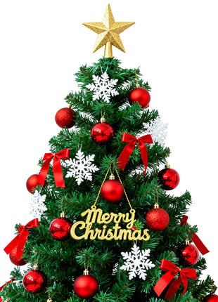 Set di alberi di Natale fai-da-te 2.1/2.4/3m Grande decorazione per albero di Natale Decorazioni per la casa Festa Ornamento per le vacanze Albero di Natale rosso Dropship