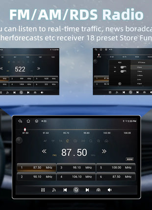 11.5 inch Car Radio GPS Androidauto Carplay For Tesla style For Nissan Hyundai KIA Toyota Honda Multimedia Player For 9/10 inch - Riparo82